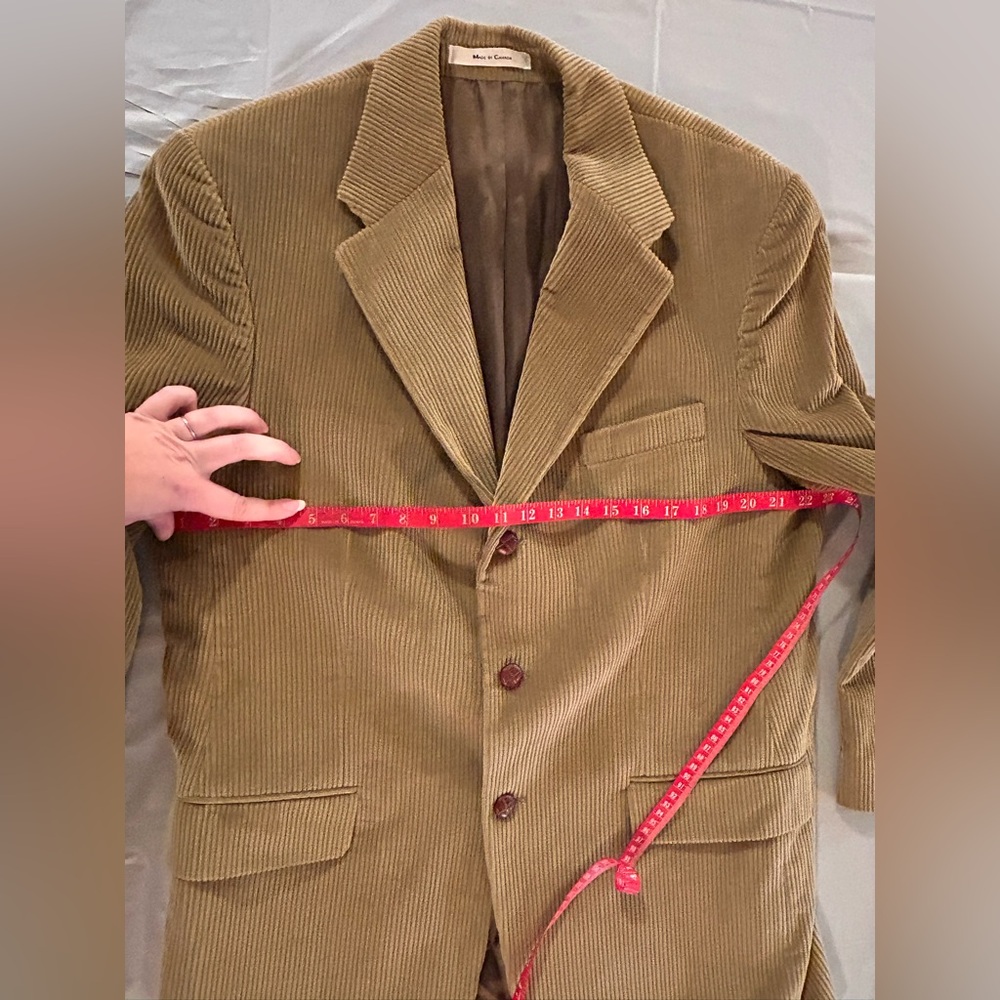 Chaps Ralph Lauren Tan Corduroy Sport Coat Blazer Jacket 42 - Picture 4 of 11